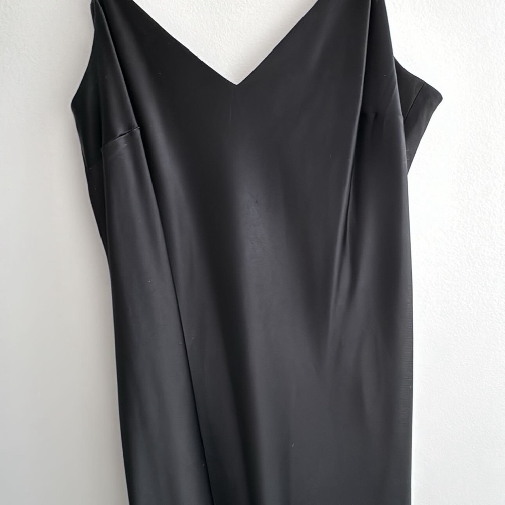 Evan Picone Black One Shoulder Dress